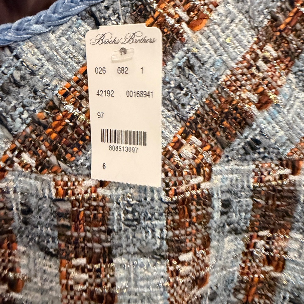 Brooks Brothers Italian Bouclé Tweed Jacket & Dress Set – NWT – Size 6 - Picture 3 of 4